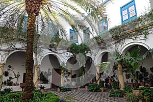 Reception courtyard of Viana Palace in Cordoba, Spain photo