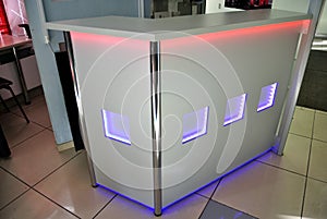 Reception Desk with led light