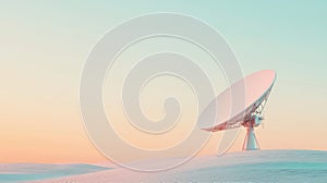 reception flowing satellite dish