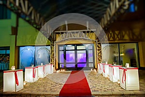 Reception hall for guests