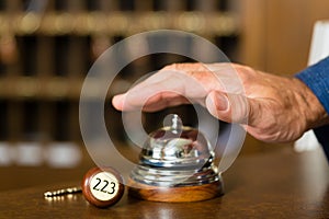 Reception - Hotel bell just before using