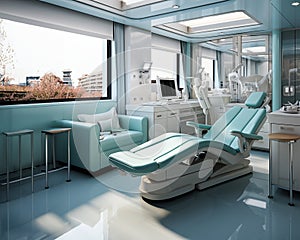 Reception room of the dental clinic