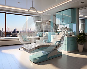 Reception room of the dental clinic