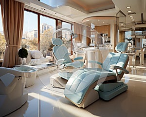 Reception room of the dental clinic