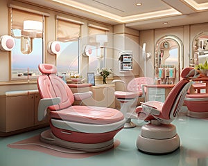 Reception room of the dental clinic