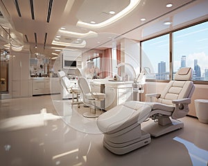 Reception room of the dental clinic