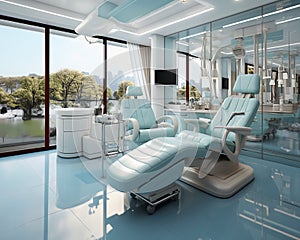 Reception room of the dental clinic