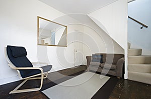 Reception room with staircase photo