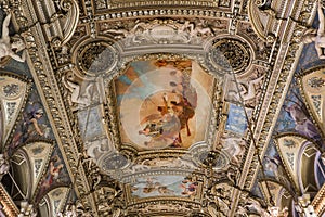 Reception rooms of the city hall, Paris, France