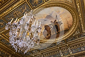 Reception rooms of the city hall, Paris, France