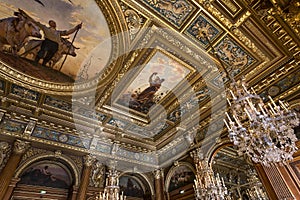 Reception rooms of the city hall, Paris, France