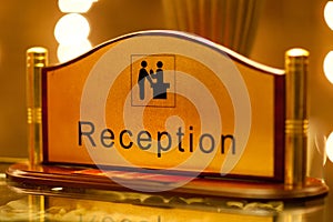 Reception sign