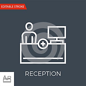 Reception Vector Icon