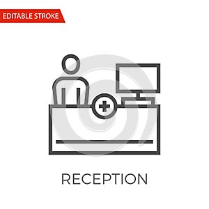 Reception Vector Icon