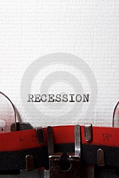 Recession concept view