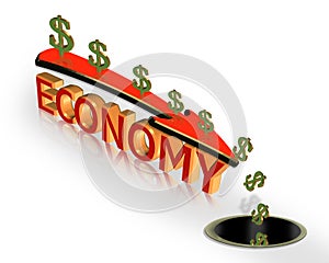 Recession Economy 3D Graphic