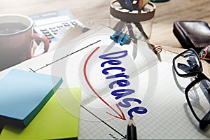 Recession Financial Risk Failure Decrease Concept