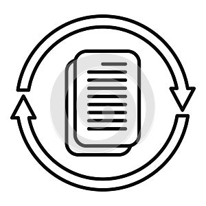 Recharge power mobile icon outline vector. Module power