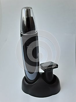 Rechargeable electric shaver  on a white background