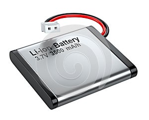 Rechargeable Li-ion battery with connector