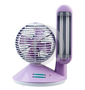 Rechargeable oscillating fan with light photo