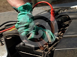 Recharging car battery