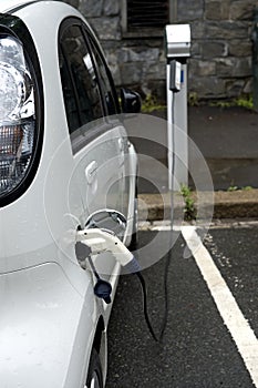 Recharging station for electric cars photo