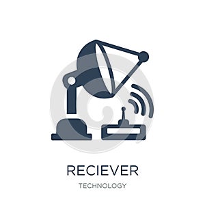 reciever icon in trendy design style. reciever icon isolated on white background. reciever vector icon simple and modern flat