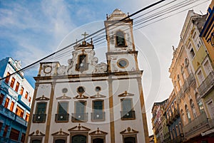 Recife, Brazil: Beautiful Catholic Church, 18th century church in the historic center of Recife