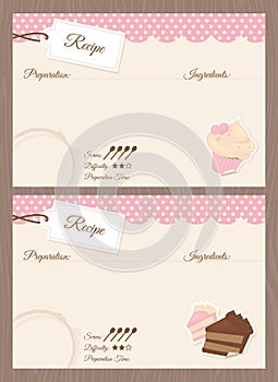 Recipe Card Cupcake