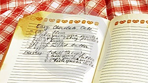 Recipe in cookbook photo