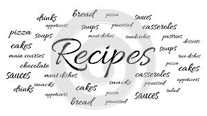 Recipes for different dishes photo