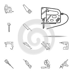 Reciprocating Saw icon. Home repair tool icons universal set for web and mobile