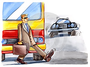 Reckless man on the street