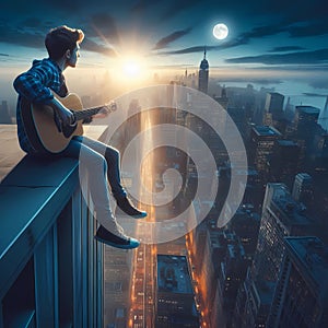 reckless young man risks