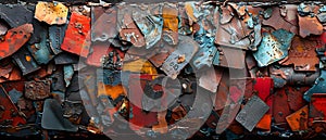 Reclaimed Rhythms: A Symphony of Recycled Metal Art. Concept Recycled Metal Art, Reclaimed