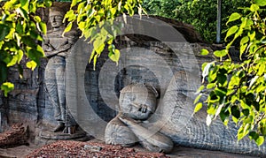 Reclining Buddha, Gal Vihara, Polonnaruwa, Sri Lanka