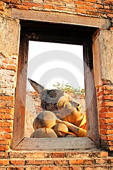 Reclining Buddha, Historical Park Ayutthaya