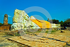 Reclining Buddha image.