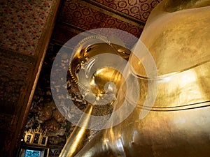 Reclining Buddha (Sleep Buddha) Wat Pho Temple in Bangkok