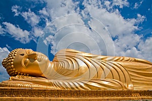 Reclining Buddha statue, Thailand photo