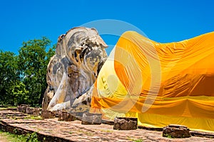 Reclining Buddha at Wat Lokayasutharam, Ayutthaya, Thailand