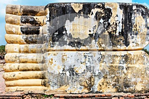 Reclining Buddha at Wat Lokayasutharam in Ayutthaya, Thailand photo