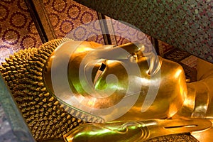 The reclining Buddha at Wat Pho in Bangkok