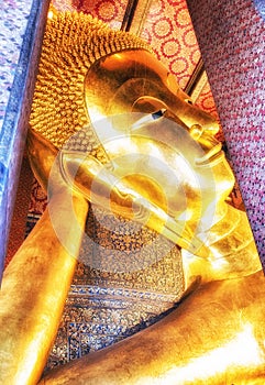 The Reclining Buddha, Wat Pho, Bangkok, Thailand