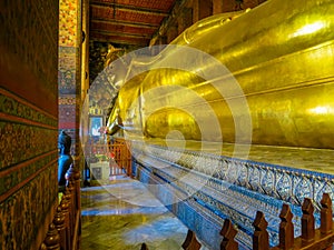 Reclining Buddha, Wat Pho Temple, Bangkok, Thailand