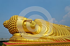Reclining Golden Buddha