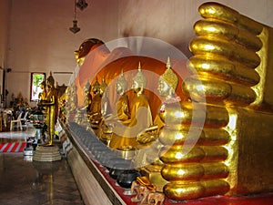 Reclining Golden Buddha