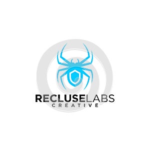 Recluse security technology logo design