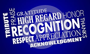 Recognition Appreciation Praise Word Collage